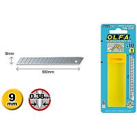Лезвия 9 мм OLFA OL-AB-10B сегментированное, 9х80х0,38мм, 10шт  картинка